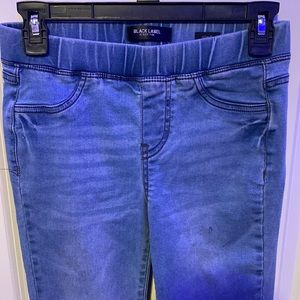 Black label size S stretch jeggings